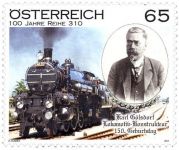 (2011) Nr. 2916 ** - Österreich - 150. Geburtstag von Karl Gölsdorf; 100 Jahre Baureihe 310