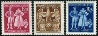 (1944) MiNr. 133-135 ** B.ü.M - 5. Jahrestag des Protektorats