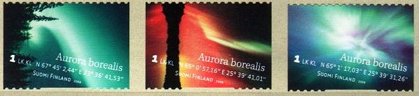 (2009) Nr. 1993 - 1995 ** - Finnland - Nördliches Polarlicht (Aurora borealis)