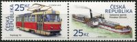 (2015) MiNr. 859 - 860 ** - Tschechische Republik - Straßenbahn T3 + Raddampfer (4)