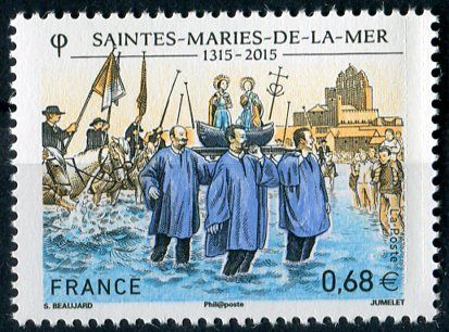 (2015) MiNr. 6110 ** - Francie -  700 let poutí Saintes-Maries-de-la-Mer