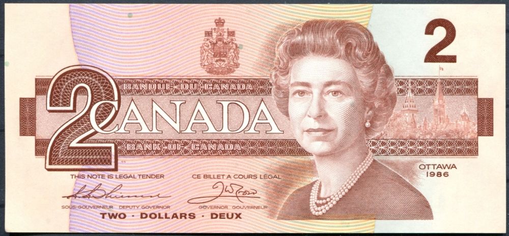 Kanada - (P 94b) 2 DOLLARS 1986 - UNC