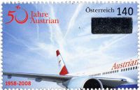 (2008) Nr. 2718 ** - Österreich - 50 Jahre Fluggesellschaft „Austrian Airlines“