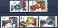 (1975) č. 2142 - 2146 ** - Československo - Akvarijní ryby