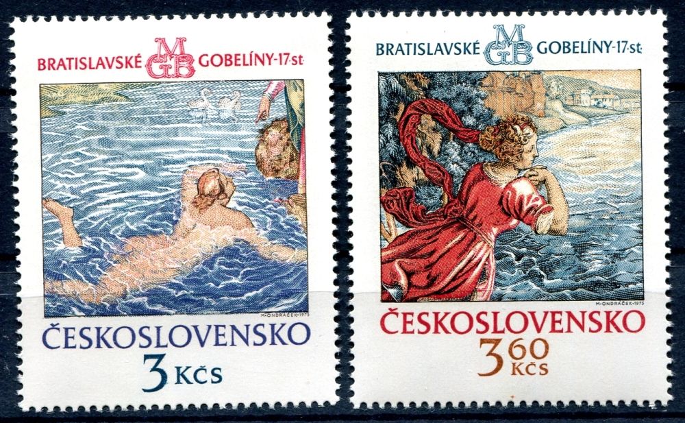 (1975) č. 2147 - 2148 ** - ČSSR - Bratislavské gobelíny 1975