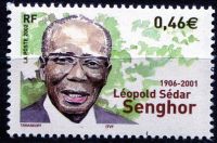 (2002) MiNr. 3676 ** - Francie - 1. výročí smrti Léopold Sédar Senghor