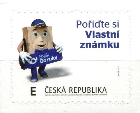(2012) č. 729 ** - Česká republika -  Vlastní známka "E"  Vzor na šířku