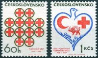 (1969) MiNr. 1851 - 1852  ** - Tschechoslowakei - Rotes Kreuz