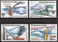 (1970) MiNr. 1916 - 1919 ** - Tschechoslowakei - MS in Skifahren in der Hohen Tatra