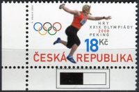 (2008) MiNr. 568 ** - Tschechische Republik - XXIX. Olympischen Spiele in Peking