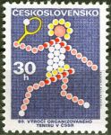(1973) MiNr. 2122  ** - Tschechoslowakei - 80 Jahre organiz. Tennis in der Tschechoslowakei