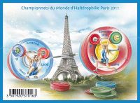 (2011) MiNr. 5189 - 5190 ** - Frankreich - BLOCK 162 - Marken: Weltmeisterschaft im Gewichtheben