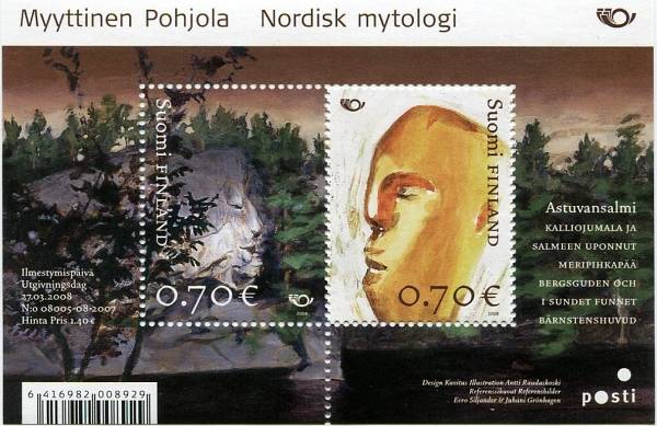 (2008) Nr. 1906 - 1907 ** - Finnland - BLOCK 49 - Nordischen Mythologie