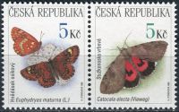 (1999) č. 211-212 ** - ČR - 2-bl - Ochrana přírody ptáci, motýli - H + S