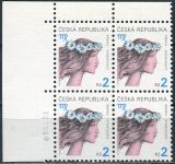 (2000) Nr. 258 ** - Tschechische Republik - 4-bl - Tierkreiszeichen - Jungfrau - D.T.