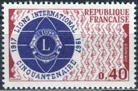 (1967) MiNr. 1601 ** - Frankreich - 50 Jahre Lions International