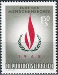 (1968) MiNr. 1272 ** - Rakousko - Mezinárodní rok lidských práv