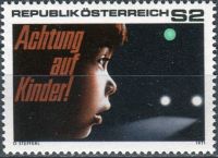 (1971) MiNr. 1354 ** - Rakousko - bezpečnost silničního provozu