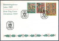 (1981) FDC - MiNr. 850 - 852 - Norwegen - Weihnachten: Kunstweberei