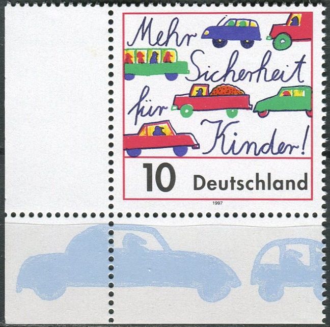 (1997) MiNr. 1954 ** - Německo - Více bezpečí pro děti na cestách!