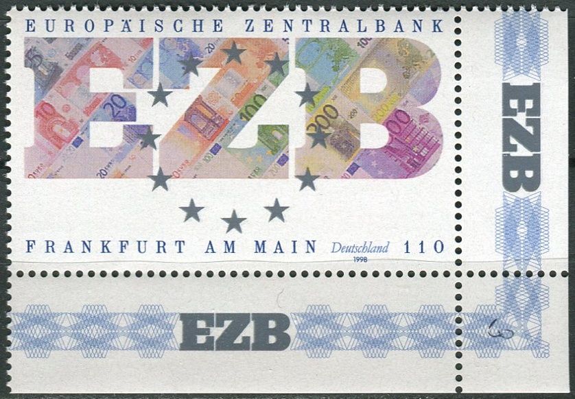 (1998) MiNr. 2000 ** - Německo - Založení Evropské centrální banky ve Frankfurtu nad Mohanem