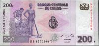 Kongo - (P 99a) 200 FRANKEN (2007) - UNC