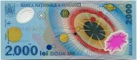 Rumänien - (P111b) 2000 LEI Banknote (1999) - UNC - Polymer