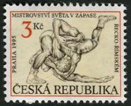 (1995) MiNr. 83 ** - Tschechische Republik - Vignette: ein griechisch-römischer Kampf