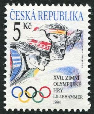 (1994) MiNr. 34 ** - CR - XVII. Olympische Winterspiele Lillehammer 1994