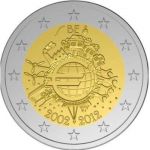 (2012) 2 € - Belgien - 10 Jahre Euro
