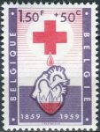 (1959) MiNr. 1151 ** - Belgien - 100 Jahre Rotes Kreuz
