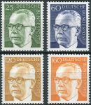 (1971) MiNr. 689 - 692 ** - Německo - Spolkový prezident Gustav Heinemann (II)
