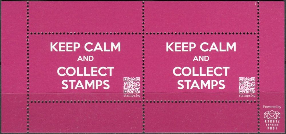 Kyrgyzstán - BLOCK - Keep calm and collect stamps
