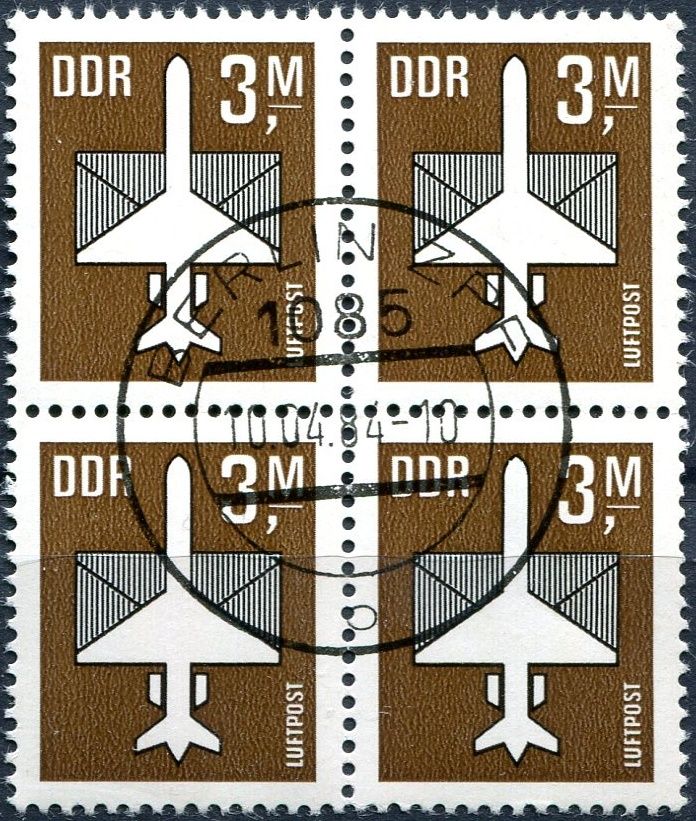 (1984) MiNr. 2868 - O - DDR - 4-bl - letecké známky (III.)