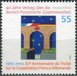 (2003) MiNr. 2311 ** - Německo - 40 let smlouvy o Německo-francouzské spolupráci