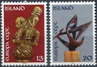 (1974) MiNr. 489 - 490 ** - Island - EUROPA - C.E.P.T. 1974