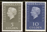(1970) MiNr. 944 - 945 ** - Niederlande - Königin Juliana