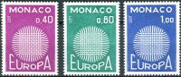 (1970) MiNr. 977 - 979 ** - Monako - Europa