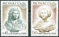 (1974) MiNr. 1114 - 1115 ** - Monaco - Europa: Skulpturen