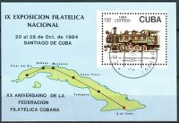(1984) MiNr. 2898 - Block 87 - O - Kuba - Nationale Briefmarkenausstellung, Santiago de Cuba