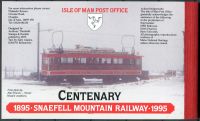 (1995) MiNr. 617 - 621 ** - Isle of Man - Markenheftchen (MH33) - 100 Jahre Snaefell-Bergbahn