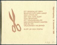 (1966) MiNr. 566 D ** - Schweden - Markenheftchen - Nobelpreisträger des Jahres 1906