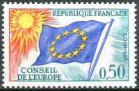 (1971) MiNr. 15 ** - Frankreich - Europarat - Europafahne
