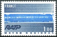 (1975) MiNr. 1928 ** - Frankreich - 75 Jahre Pariser Métro/Regionales Expresszugnetz