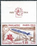 (1964) MiNr. 1480 ** - Frankreich - coupon - Ausstellung „Philatec“, Paris (III)