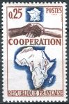 (1964) MiNr. 1493 ** - Frankreich - Französisch-afrikanische Zusammenarbeit