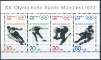(1971) MiNr. 684 - 687 ** - Bundesrepublik Deutschland - BLOCK 6 - Olympische Spiele 1972, Sapporo u