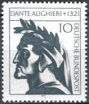 (1971) MiNr. 693 ** - Bundesrepublik Deutschland - 650. Todestag von Dante Alighieri