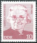 (1975) MiNr. 2012 ** - DDR - Osobnosti německého labouristického hnutí (III) - Martha Arendsee