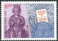(1999) MiNr. 1314 ** - Norwegen - Jahrtausendwende (I): Christianisierung Norwegens (um 1000)